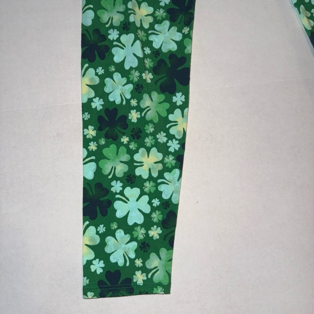 No Boundaries Women’s St Patricks Shamrock High Rise Ankle Leggings New S (4-6) - Picture 9 of 11